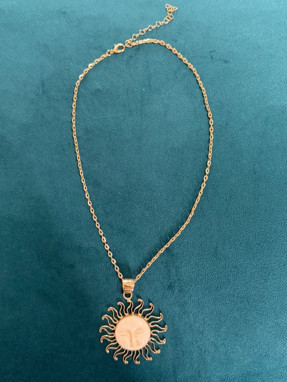 Charles Albert Handcarved Bone Sun Pendant